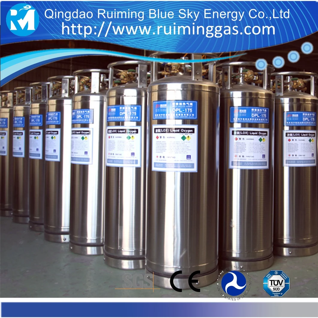 Low Pressure Competitive Price Welded Insulated Composite Liquid Nitrogen Carbon Dioxide Cryogenic Storage Dewar Cylinder