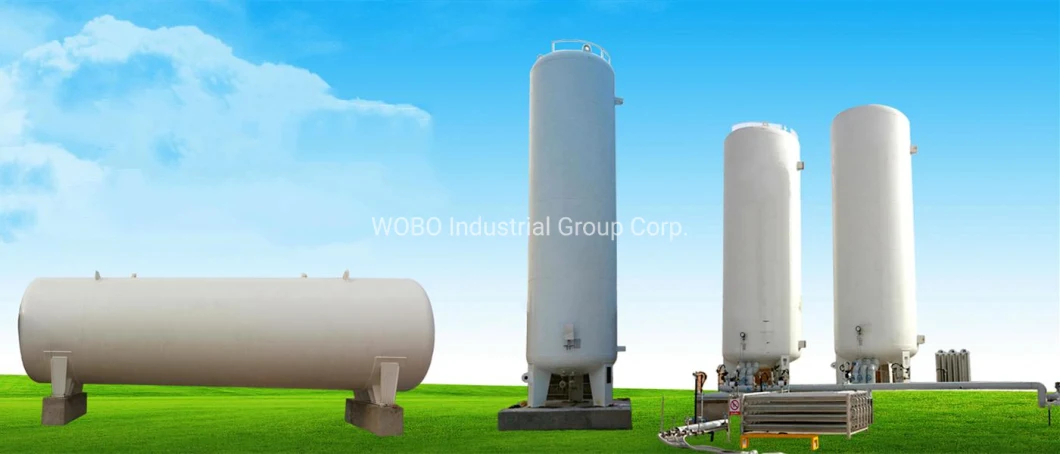 GB ASME 8-16bar Cryogenic Liquid Oxygen Nitrogen Hydrogen Argon CO2 Storage Tank for Cylinder Filling System for Medical Industry Use with Vaporizer and Pump