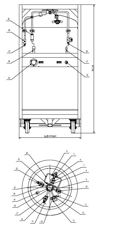 Medical and Industrial Use Liquid Nitrogen Dewar Cylinders