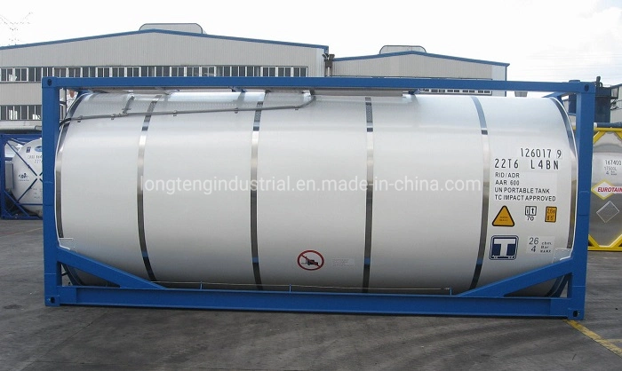 26000L Un Imdg T11 316L Stainless Steel 20FT ISO Tank Container for Sale