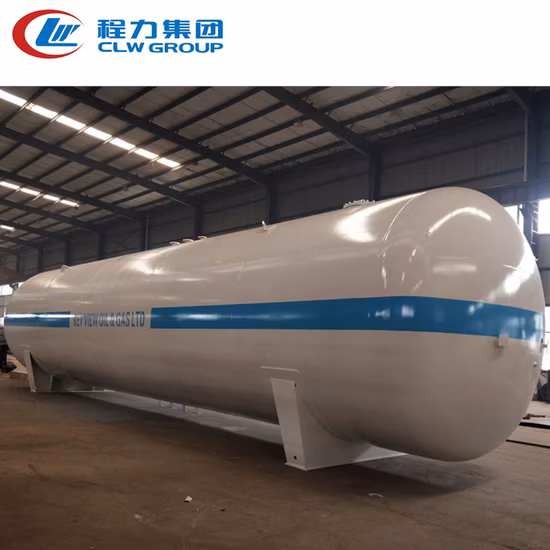 Nigeria 100,000L GPL Autocisterna per gas 100cbm Serbatoio di stoccaggio del gas GPL utilizzato da 50 tonnellate